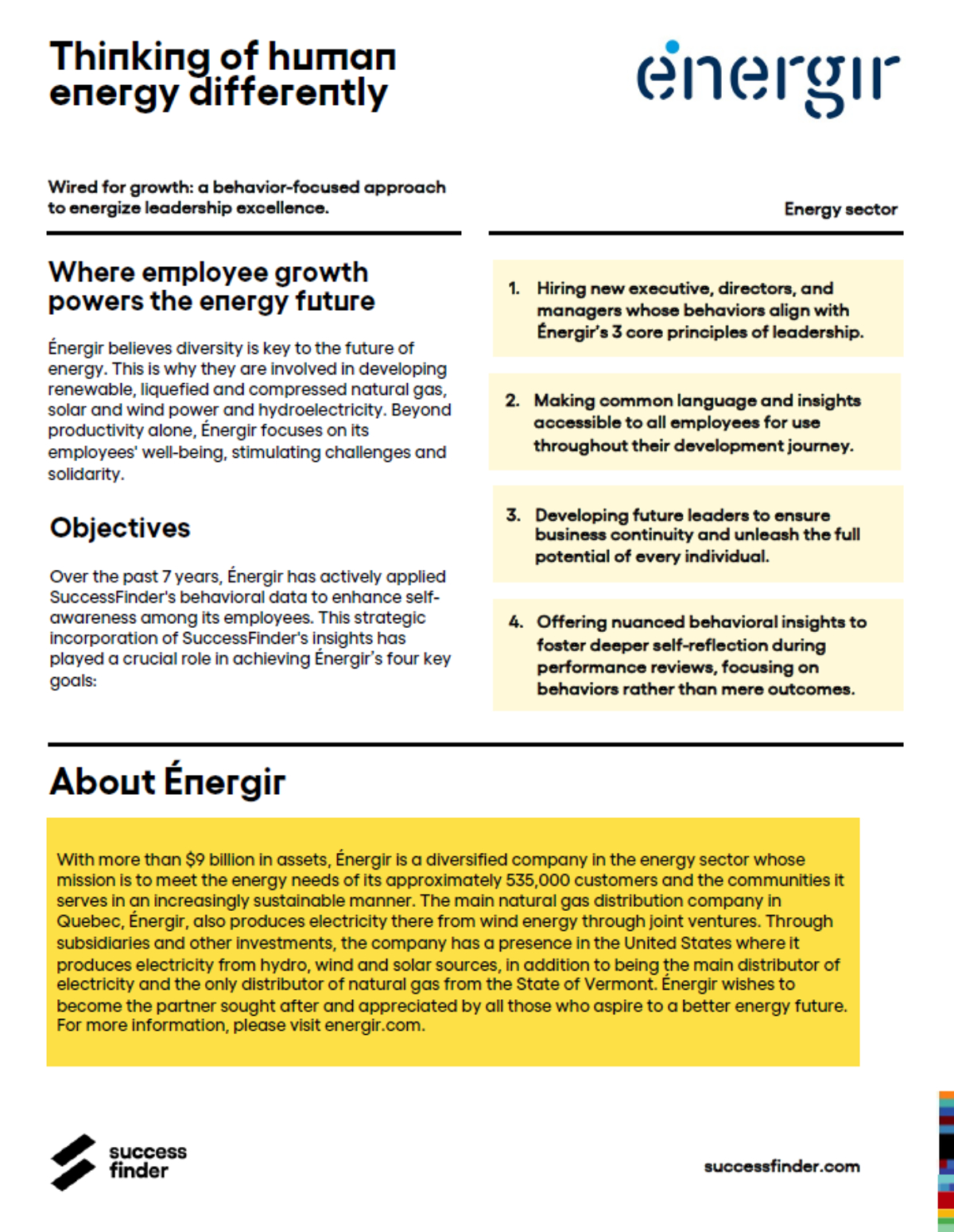 Énergir Powers Leadership Growth with SuccessFinder