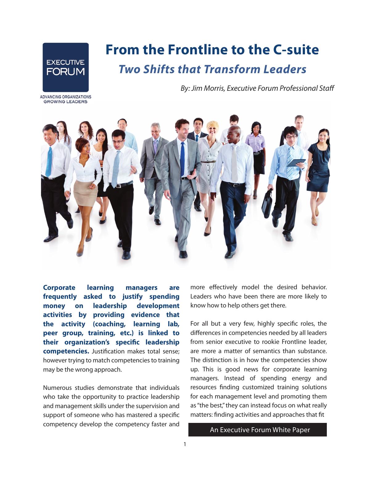 From Frontline to C-Suite