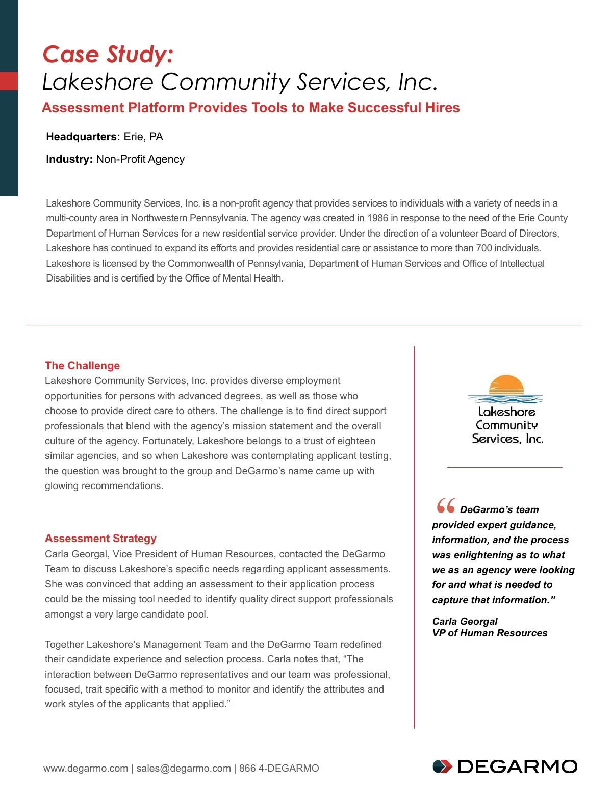 DeGarmo's Assessment Platform Provides Tools to Make Successful Hires.